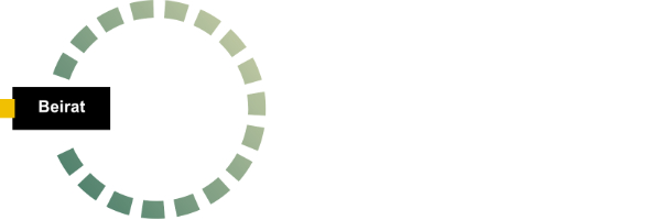 graphisches Element Kreis mit der Beschriftung "Beirat" des UHAMC_ISKD